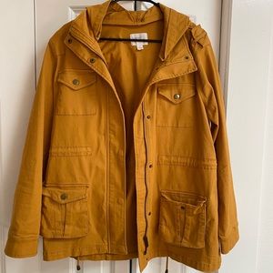 Marigold rain jacket